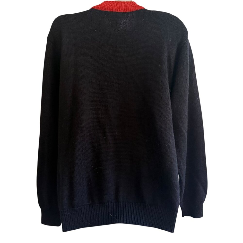 Vintage Alfred Dunner Snowflake Colorblock Sweater | L - Picture 6 of 10